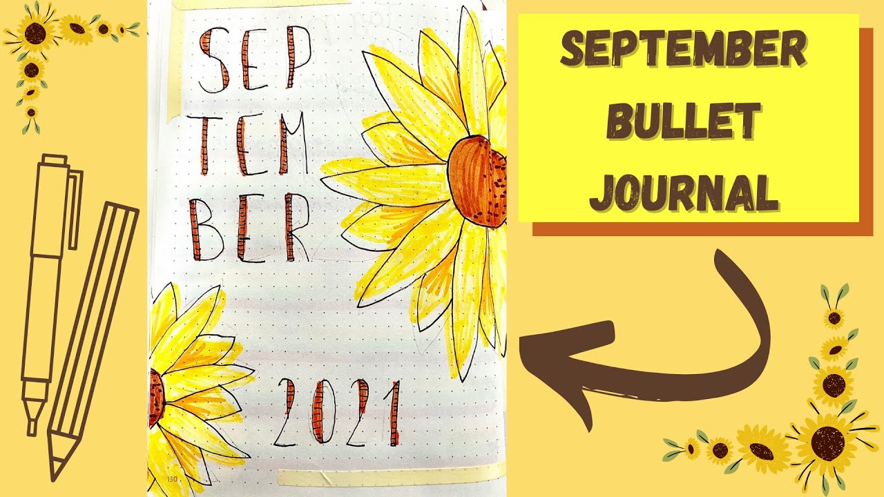 SEPTEMBER BULLET JOURNAL / 2021 / deutsch / Bullet Journal Setup September / BuJo / Creative FIDI