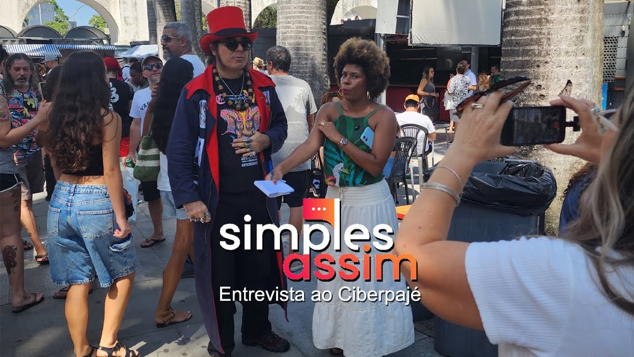 Ciberpajé em entrevista ao Podcast "Simples Assim" - Circo Voador, evento Cada Um no Seu Quadrinho