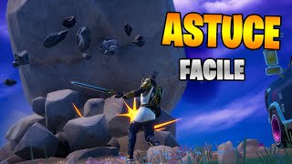 Déplacer Ou Détruire Des Rochers Roulants En Utilisant Une Arme De Mêlée Fortnite, Astuce Facile