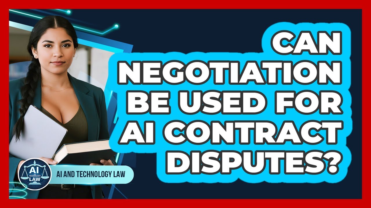Can Negotiation Be Used For AI Contract Disputes?