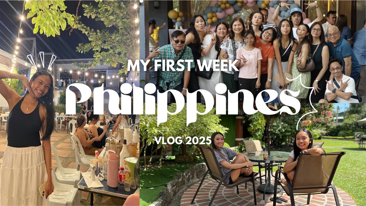 My first week in the Philippines Vlog 2025 - YouTube