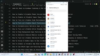 How to Automatically Optimize Apps in Android Mobile Phone to Extend Battery Life Tutorial Guide