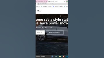 Audi Official website cloned using Tailwind CSS.💥 #javascript #coder #developer #viral #coding #html
