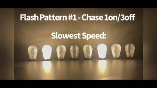Famous 144-S4 Selectable Flash Pattern Controller : Flash Pattern #1 - Chase 1on/3off Profile