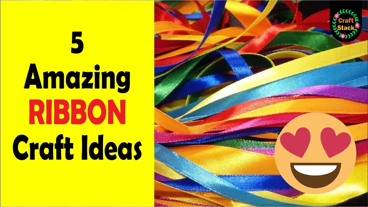 5 Amazing RIBBON Craft Ideas, Simple Ribbon Crafts