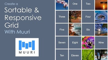 Create a Sortable & Responsive Grid With Muuri