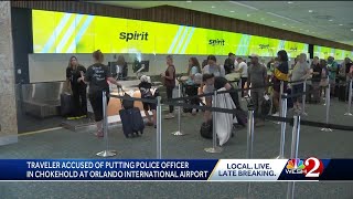 Police: Man arrested for putting Orlando officer in a chokehold at Spirit Airlines counter