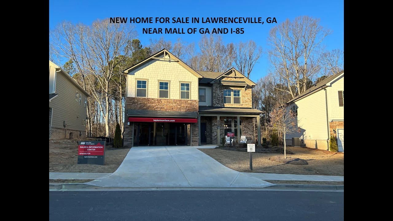 NEW HOME FOR SALE IN LAWRENCEVILLE NEAR MALL OF GA 5 BEDS, 4 BATHS