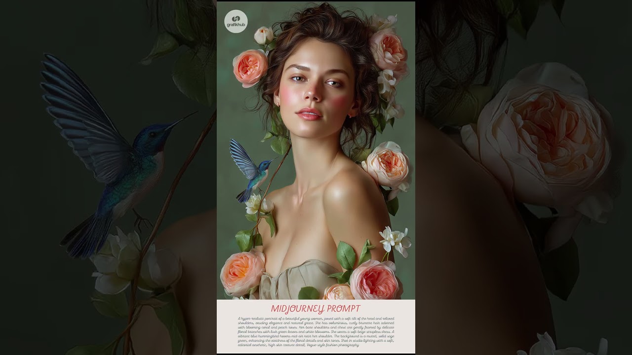 AI-Generated Fashion Portrait | MidJourney Prompt Vol.01 | Hyper-Realistic Digital Art