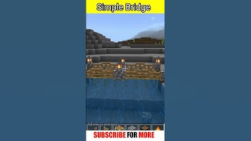 How To Make Simple Bridge In Minecraft
