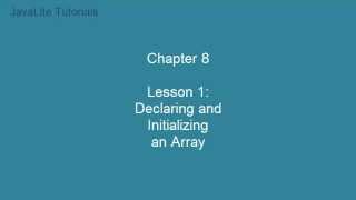 Celebrity Chapter 8 (Lesson 1: Declaring and Initializing an Array) Net Worth