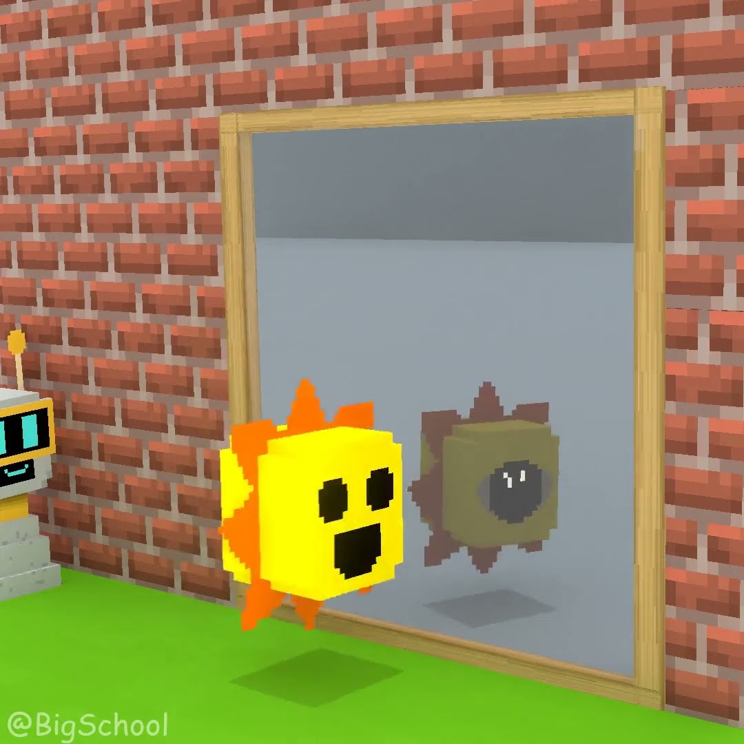 The Strange Mirror | Mr. Tree and Mr. Sun vs. Fun Bot ??