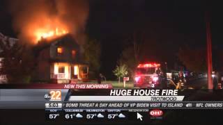 BREAKING NEWS: Crews Battle Large House Fire in Trotwood