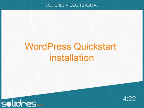 WordPress Quickstart installation