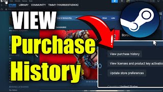 How to View your Purchase History on STEAM & see everything bought (Best Method)
