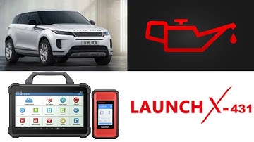 PROCEDURE SPECIAL FUNCTION RESET OIL MAINTENANCE LAND ROVER EVOQUE LAUNCH X431 PRO PAD 7 LINK OBD2