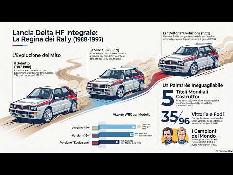 Video Lancia Delta HF Integrale: Leggenda dei Rally e Successi Iridati
