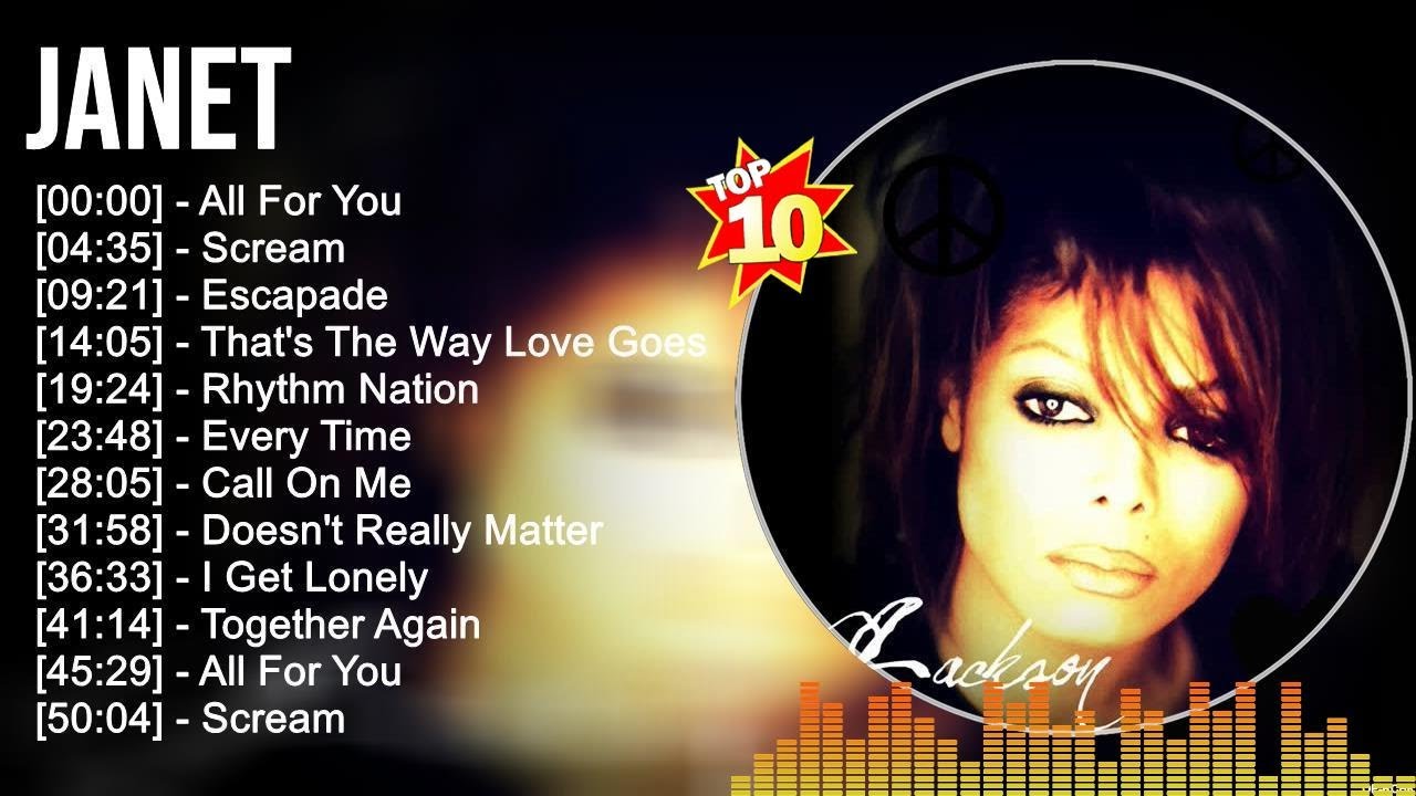 J a n e t Greatest Hits Best Songs Music Hits Collection Top 10 Pop Artists of All Time YouTube