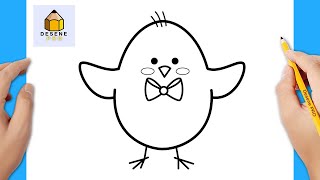 Se Deseneaza Un Pui De Gaina Usor