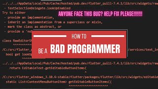 【Flutter】BUG? ! Teach me how to fix flutter_quill BUG  !  I was mad NOW ! (class RawEditorState)  !