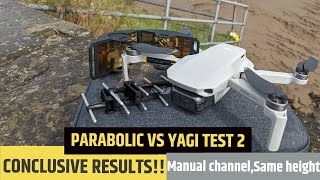 PARABOLIC VS YAGI ANTENNA RANGE EXTENDER TEST DJI MAVIC MINI CE 2.4ghz