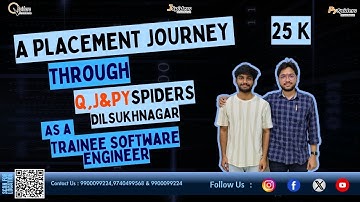A Placement Journey Through Q, J & PySpiders Dilsukhnagar | 25 k | Python Developer Intern |
