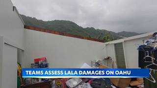 Damage assessments underway across Oahu after Hurricane Lala