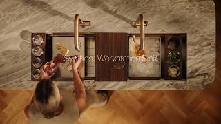 Redefine Kitchen Prep and Hosting with Synthos Workstation Sink from KOHLER