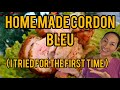 HOME MADE CORDON BLEU ( I TRIED IT FOR THE FIRST TIME )