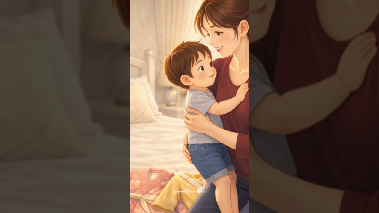 Cozy Animation | Quiet Window Moments with Mother & Baby 🪟✨  
