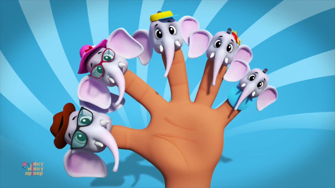 Elephant Finger Family | Nursery Rhymes For Children | Kids Songs - YouTube