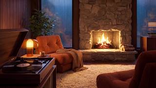 Details 70s Cozy Jazz | Rainy Autumn Evening in a Retro Living Room Guide