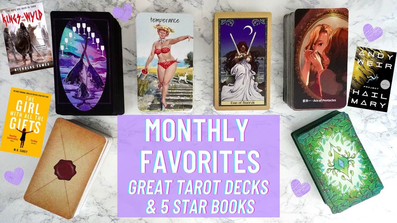 New favourite tarot decks + 5 stars books (March 2025)🌸A great reading month!