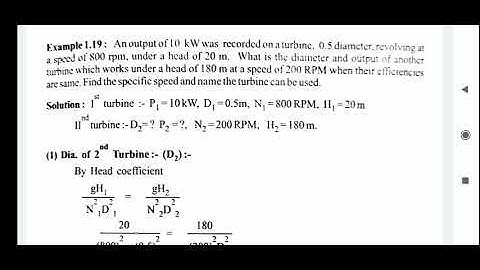 Turbo Machines - Module-1 - Numerical 4