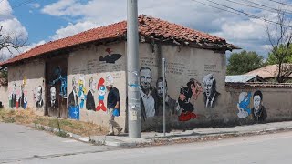 Street art depicts world leaders, cartoon characters and cultural icons in Bulgarian village