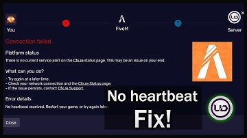 FiveM Error - No heartbeat received | Fix! Please subscribe if it works for you 🙏 Please sub