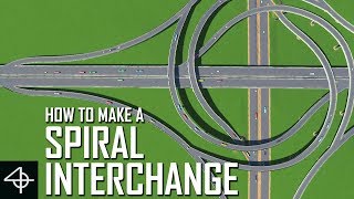 Building a Spiral Interchange! (Cities: Skylines speedbuild and showcase #1)