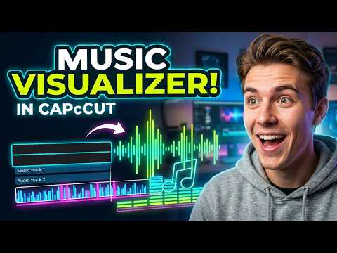 How to Add Audio Visualizer in CapCut | Make Music React to Sound!