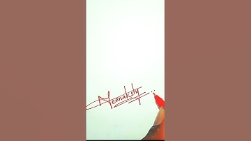 M Letter Signature Style | Meenakshi Signature Style #new #signature #shorts #viral #trending
