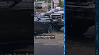 Video shows carjacking suspect plow through Bellevue traffic, escape police chase