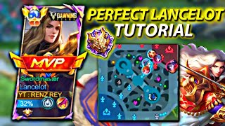 TUTORIAL LANCELOT PERFECT ROTATION GAMEPLAY!! ‼️ SUPREME INDONESIA LANCELOT | MOBILE LEGENDS