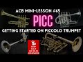 ACB Mini-Lesson #65: Tips for Your First Notes on Piccolo Trumpet!