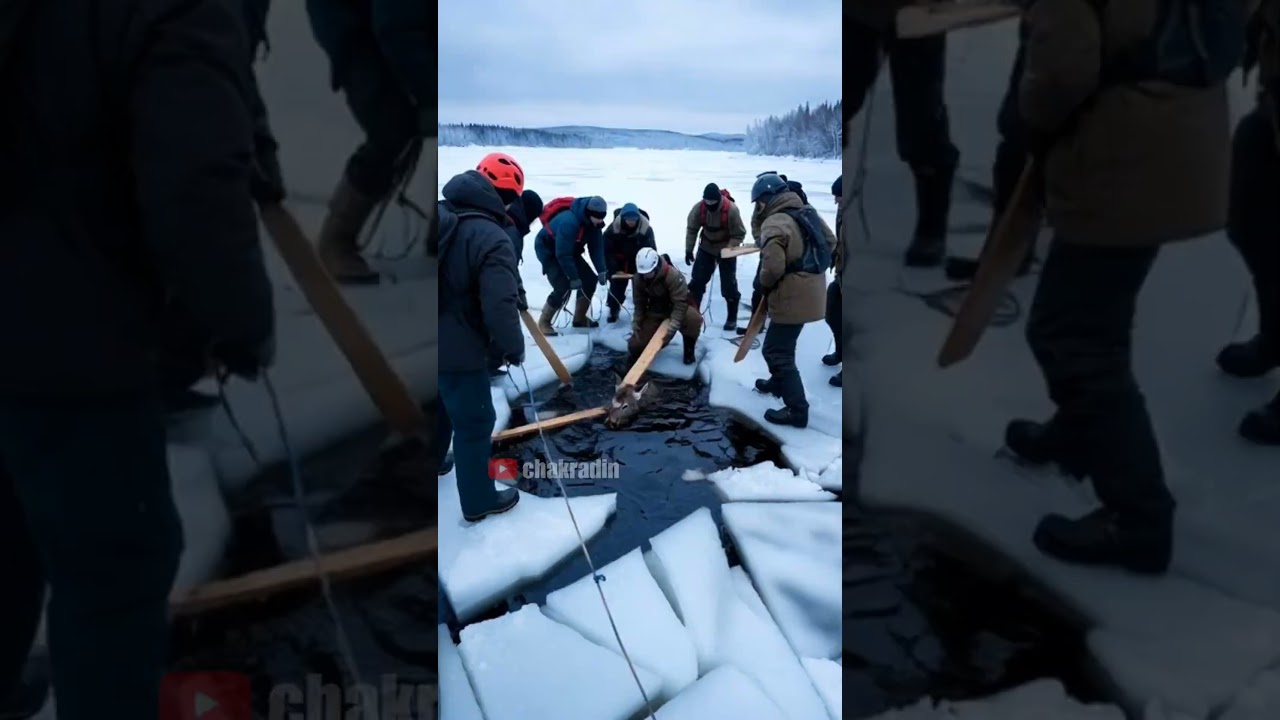 Frozen Lake Miracle – Deer Rescue 