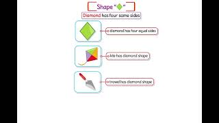 SHAPE DIAMOND | Learn Counting | Kindergarten Math Book | Page # 27