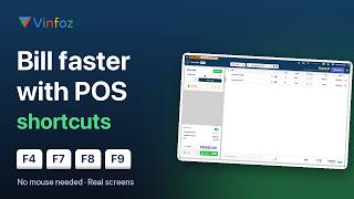 Vinfoz POS: Bill Faster at a Busy Counter | Keyboard Shortcuts, Hold Bill, Wholesale | Vinfoz screenshot 5