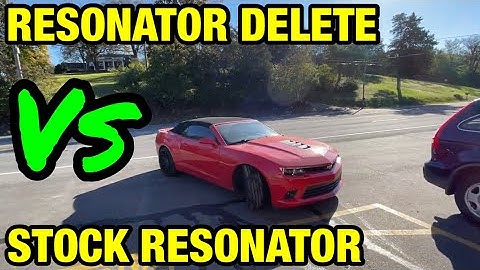 Chevy Camaro SS 6.2L V8: STOCK RESONATOR Vs RESONATOR DELETE!