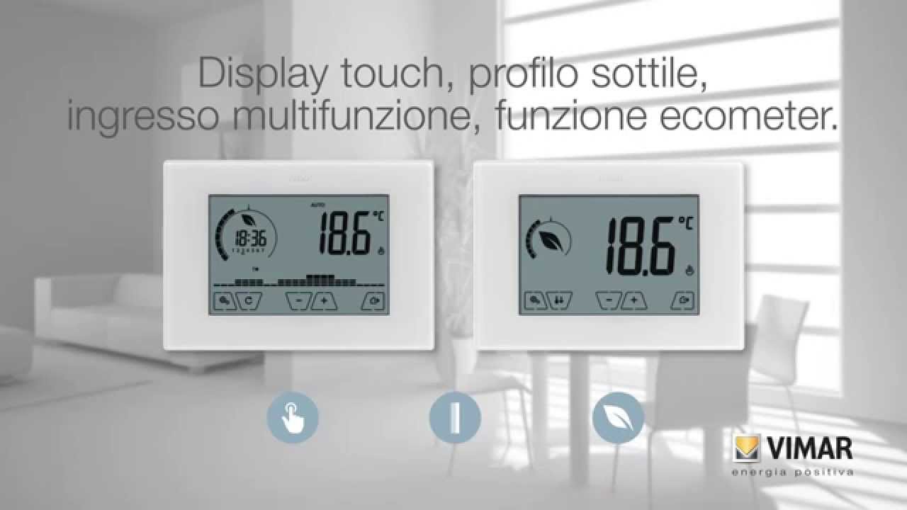 GECA T-TOUCH 503 Termostato digitale con display touch screen da parete  bianco - Vendita Online Materiale elettrico, antifurti, videosorveglianza -  Mg Elettroforniture