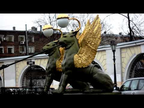 Video: Bank pedestrian bridge description and photo - Russia - St. Petersburg: St. Petersburg