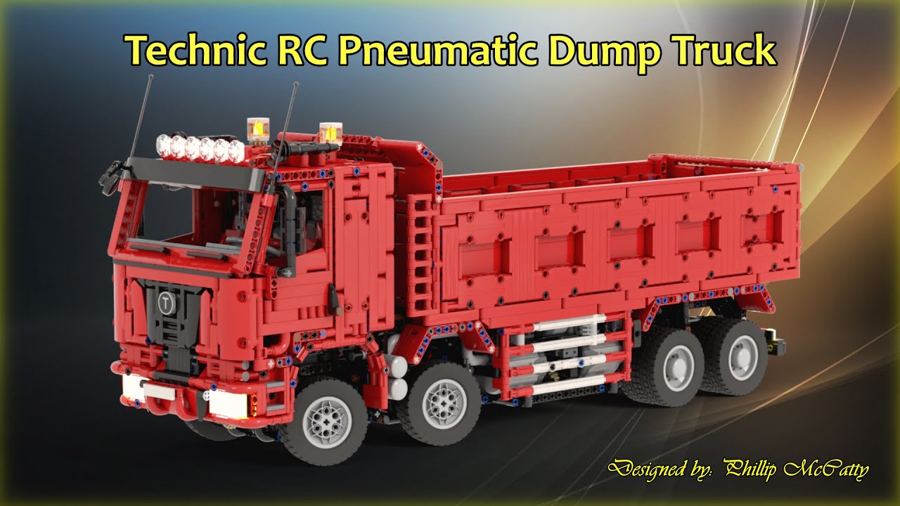 [MOC] LEGO Technic RC Pneumatic Dump Truck (2024) 