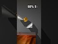 0%Vs100% Soft Body Simulation Short Video:::Golden Ball Satisfying#youtubeshorts #3danimation #asmr